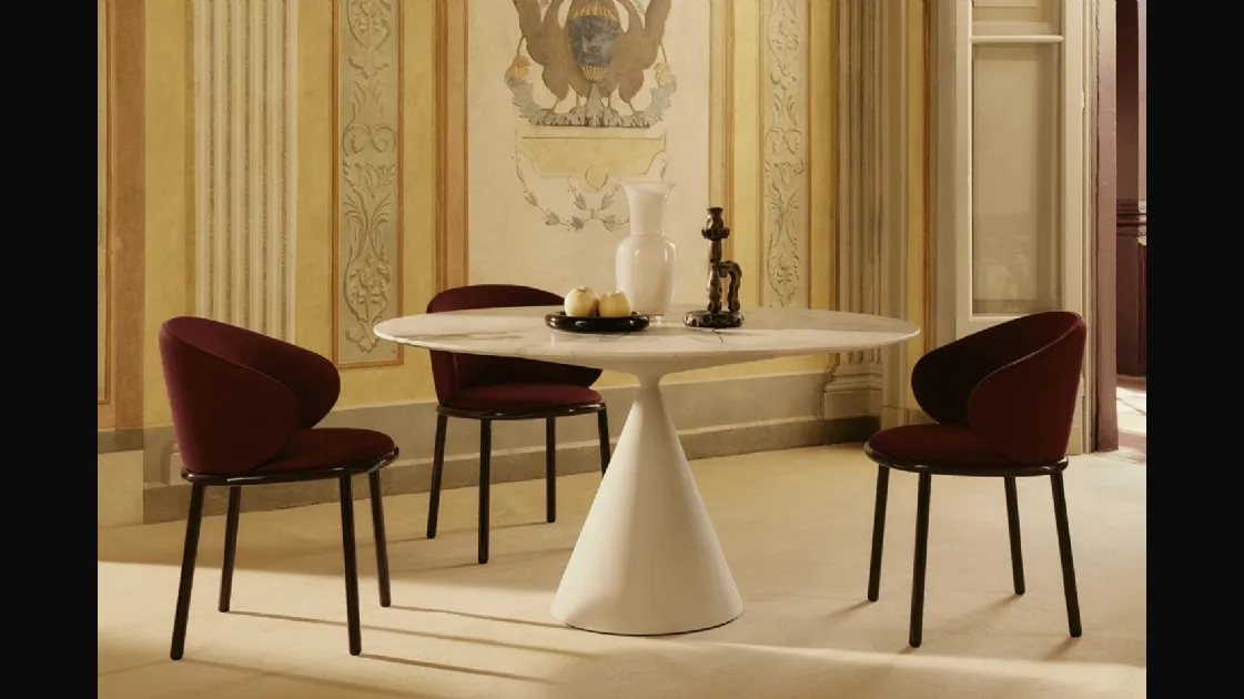 Clay marble table by Desalto.