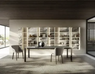 Glass table Correr Slim 2762G by Lago