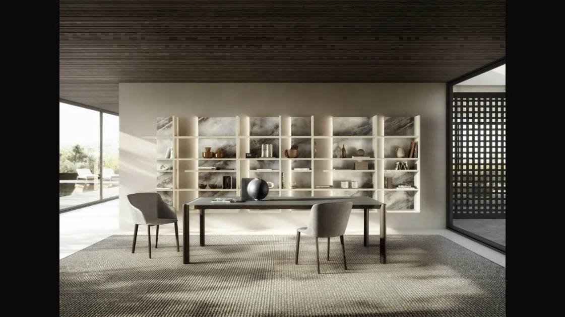 Glass table Correr Slim 2762G by Lago