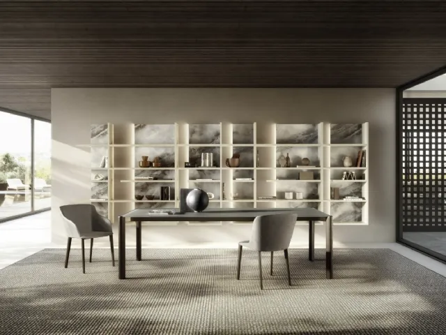 Glass table Correr Slim 2762G by Lago