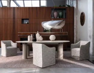 Daen 33 table in porcelain stoneware by Gervasoni