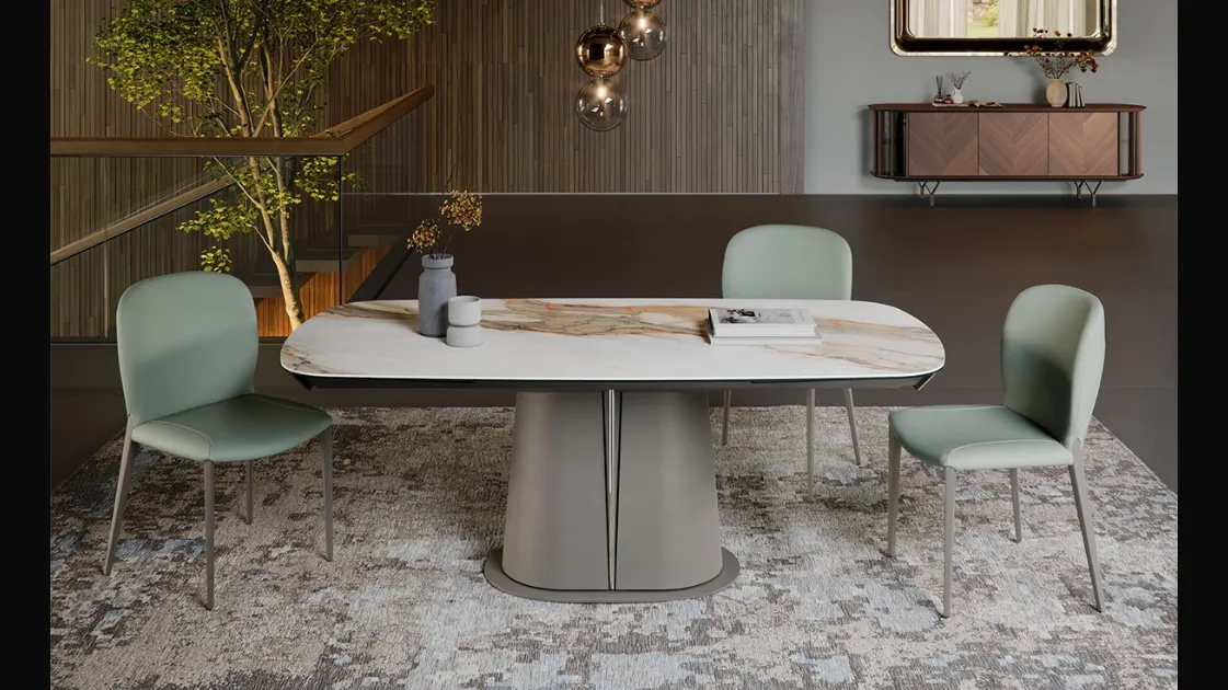 Gotham Keramik Drive extendable table by Cattelan Italia