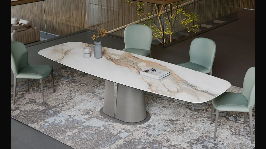 Gotham Keramik Drive extendable table by Cattelan Italia