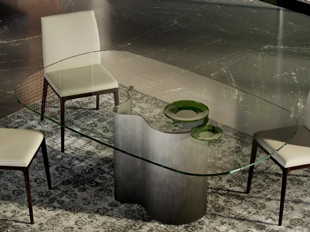 Papelito Glass Table by Cattelan Italia