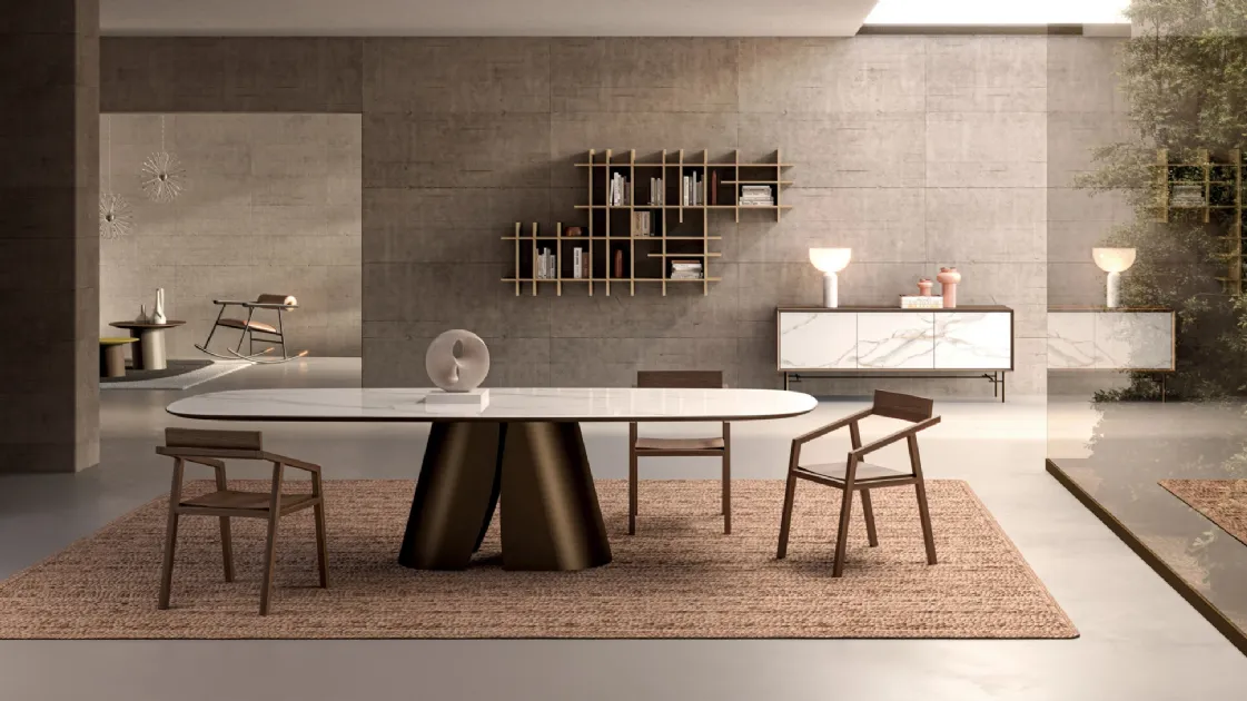 Cosmopolitan Ceramics Flat Table by Devina Nais