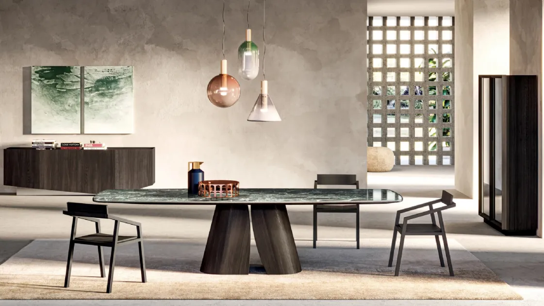 Manhattan Barrel Ceramics Table by Devina Nais