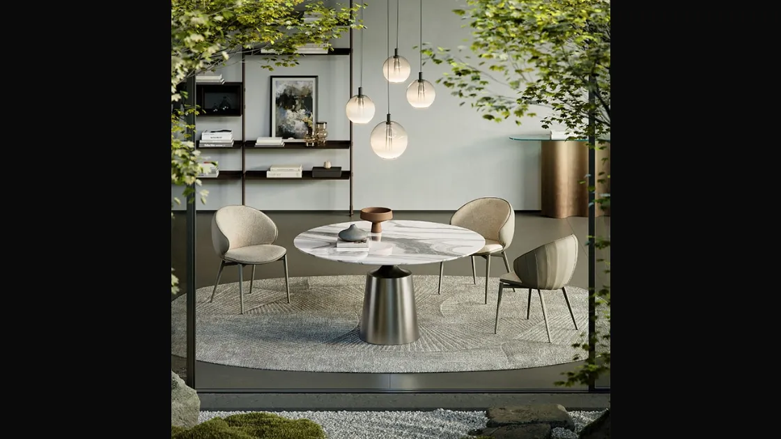 Yoda Marble Round Table by Cattelan Italia
