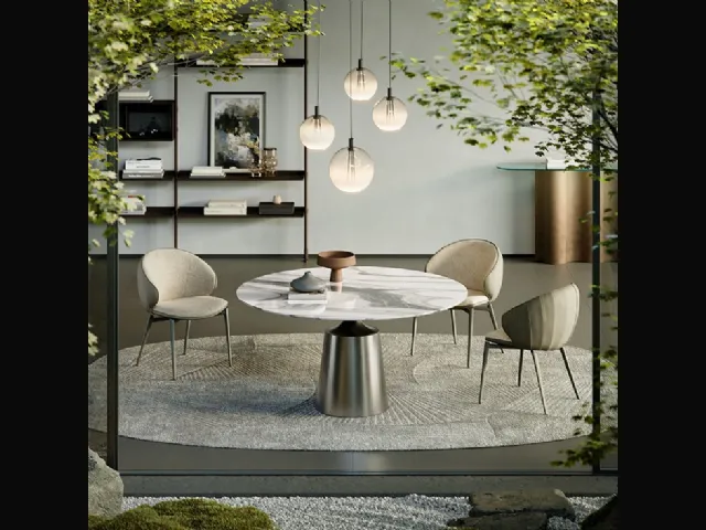 Yoda Marble Round Table by Cattelan Italia