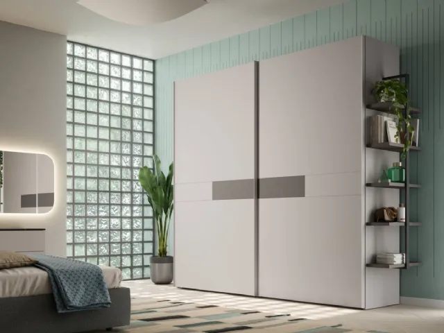 Wardrobe with sliding door Belt 46 by Orme