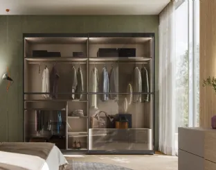 Wardrobe with sliding glass door Dama 41 by Orme