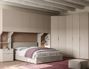 Corner wardrobe with swing door Liscia + Crea 1200 and Crea 138 38 by Orme.