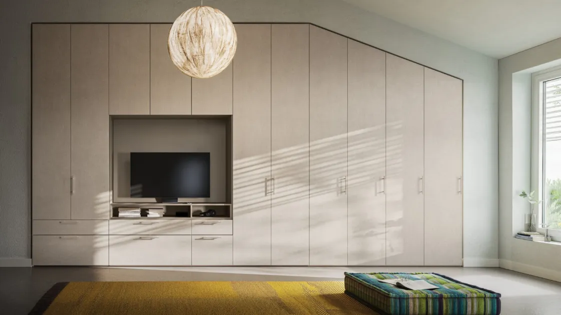 Custom-made wardrobe for attics Smooth + M 15 39 by Orme