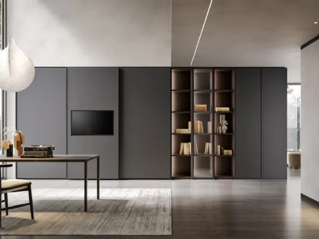 Wardrobe with sliding doors Liscia TV by Veneran.