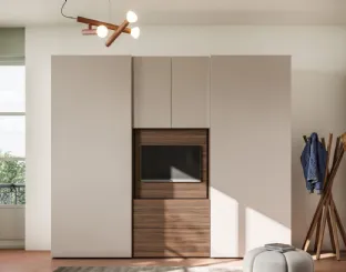 Sliding door wardrobe Smooth + Visual 40 by Orme.