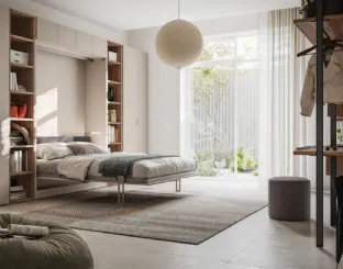 Wardrobe with Sensai Wall Bed 51 by Orme.