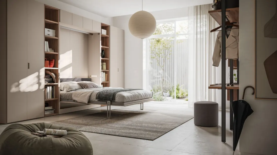 Wardrobe with Sensai Wall Bed 51 by Orme.