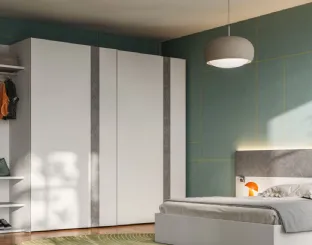 Wardrobe with sliding door Terna 47 by Orme.