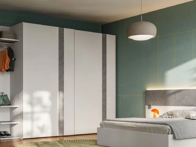 Wardrobe with sliding door Terna 47 by Orme.