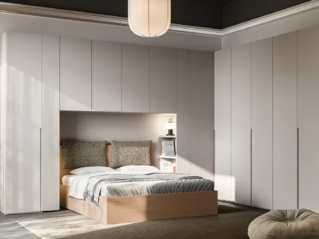 Corner wardrobe with bridge Tratto 1200 31 by Orme