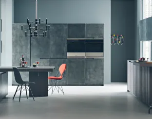 Design kitchen with Fifty 02 peninsula by Zampieri Cucine