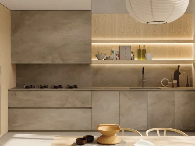 Corner Design Kitchen Irori 03 by Zampieri Cucine