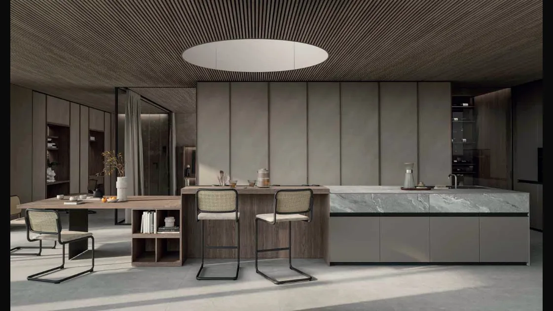 Loggia In 03 by Zampieri Cucine: Design Kitchen with island.