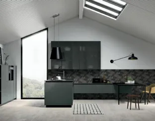 Modern Kitchen with All-Around Peninsula D20 01 by Doimo Cucine