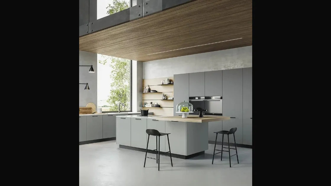 Modern All-Around Kitchen D20 02 by Doimo Cucine