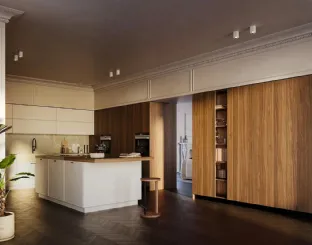 Modern Kitchen with All-Around Island D23 02 by Doimo Cucine
