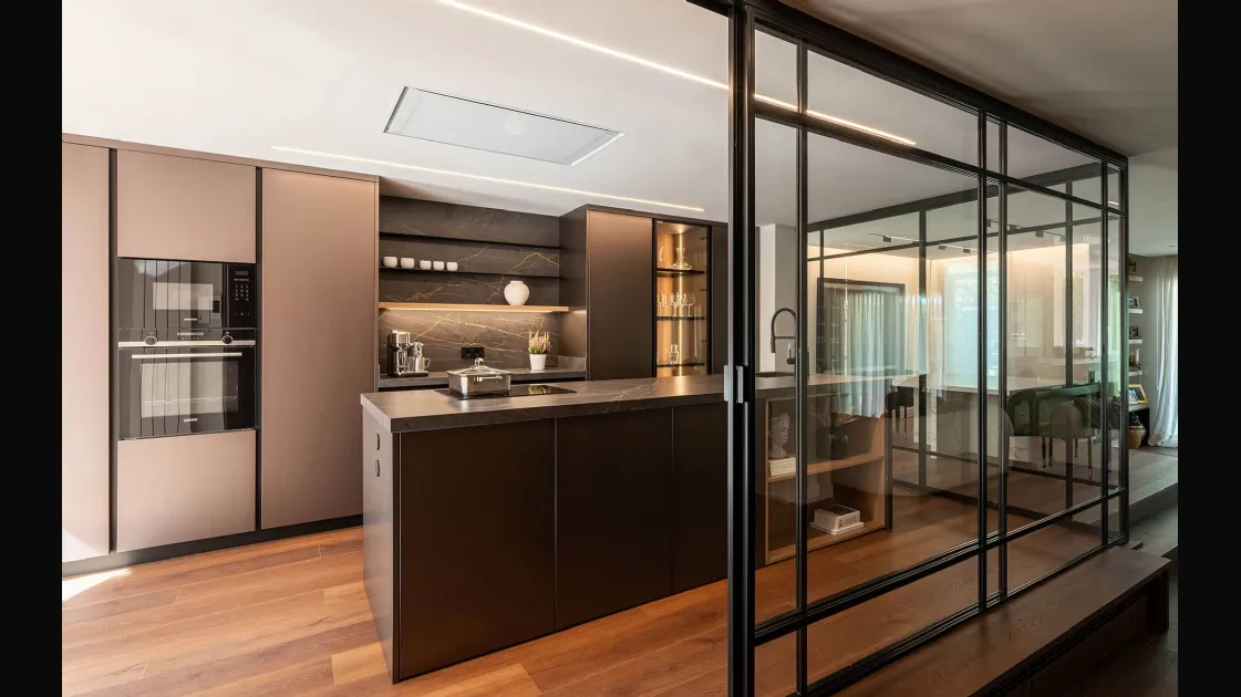 Modern All-Around Kitchen D23 03 by Doimo Cucine
