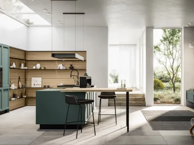 Modern Kitchen with Alma 03 Island by Arredo3
