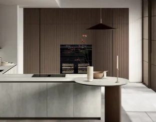 Modern Gres Kitchen with Glass Island by Arredo3