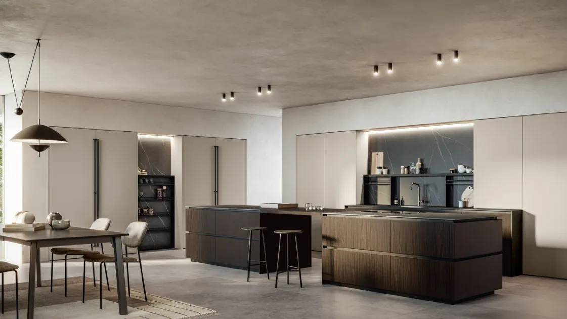 Modern Kitchen with Kalì 04 Island by Arredo3