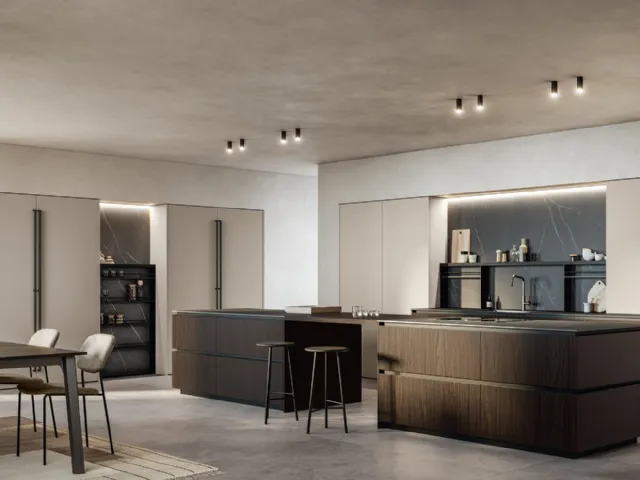 Modern kitchen with Kalì 08 island by Arredo3
