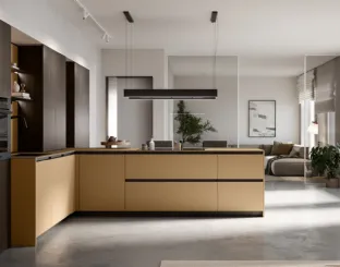 Modern Kitchen with Kalì 10 peninsula by Arredo3