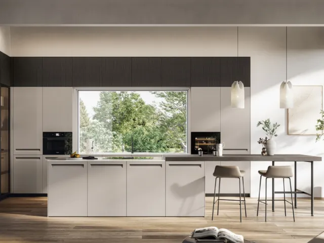 Modern kitchen with Tekna 01 island by Arredo3.