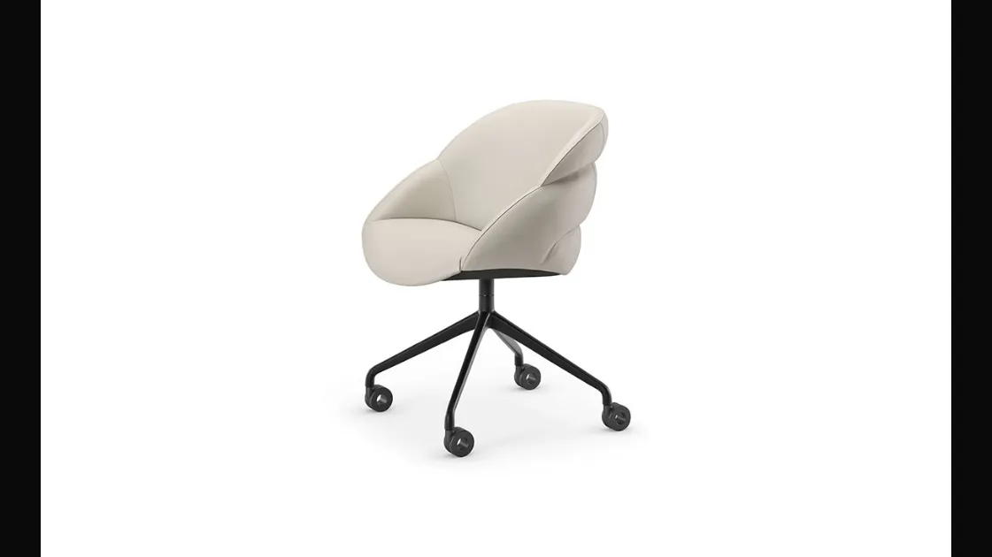 Camilla Wheels swivel office chair by Cattelan Italia
